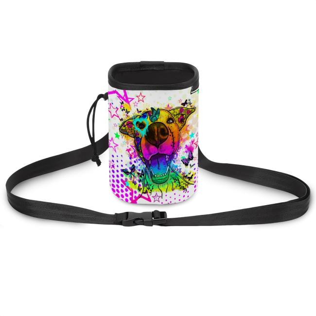 NomNom Bag Hazel - Leckerchenbeutel, Leckerli, Futterbeutel, bunt, Oxfordstoff, AmStaff, Staffordshire, Pit, Pitbull, SOKA, Listenhund